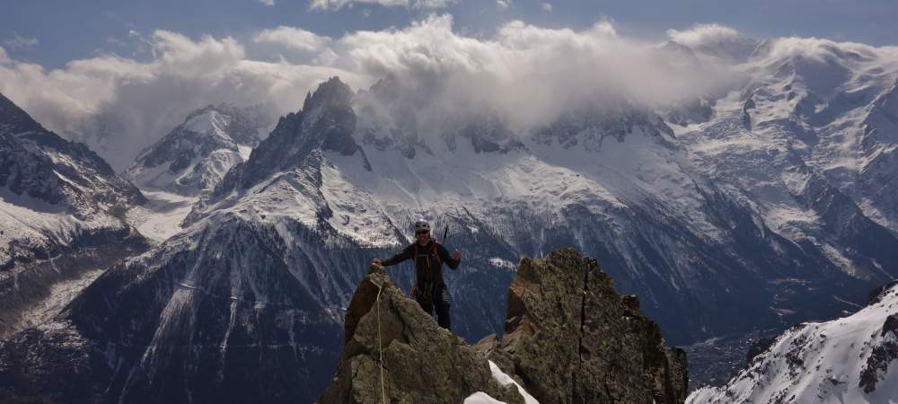 Arête sud est Aiguille de l'Index Aiguilles Rouges Chamonix